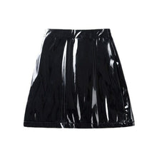Load image into Gallery viewer, Latex Leather Mini Skirt Sexy High Waist Bodycon