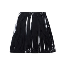 Load image into Gallery viewer, Latex Leather Mini Skirt Sexy High Waist Bodycon