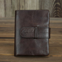 Load image into Gallery viewer, Small Wallet Genuine Cowhide Leather