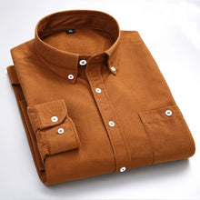 Load image into Gallery viewer, Men's Corduroy Shirt Cotton Slim Fit