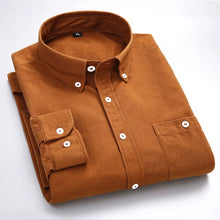 Load image into Gallery viewer, Men's Corduroy Shirt Cotton Slim Fit