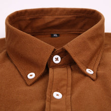 Load image into Gallery viewer, Men's Corduroy Shirt Cotton Slim Fit