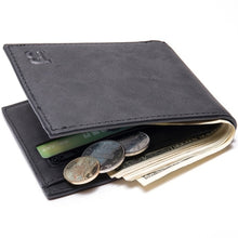 Load image into Gallery viewer, Men's Wallet Leather Billfold Slim Hipster Cowhide