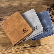 Load image into Gallery viewer, Men's Wallet Leather Billfold Slim Hipster Cowhide