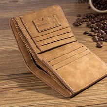 Load image into Gallery viewer, Men's Wallet Leather Billfold Slim Hipster Cowhide