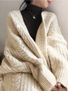 Long Sleeve Cardigan Sweater Knitted Cardigans | Cardigan Winter