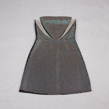 Load image into Gallery viewer, Bandage Wrap Dress Nude Mesh Strapless