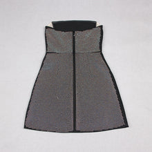 Load image into Gallery viewer, Bandage Wrap Dress Nude Mesh Strapless