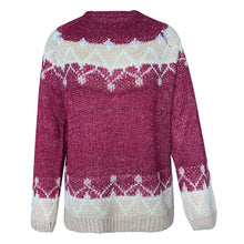 Load image into Gallery viewer, New Jacquard Print Knitted Sweater