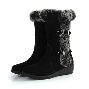 Casual Warm Fur Mid-calf Boots