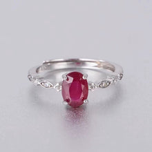 Load image into Gallery viewer, Natural Ruby Rings 925 Silver | Atmospheric Jewelry