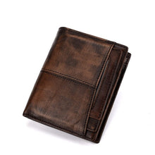 Load image into Gallery viewer, Leather retro men's wallet
