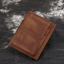 Load image into Gallery viewer, Leather retro men's wallet