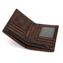 Load image into Gallery viewer, Leather retro men's wallet