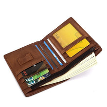 Load image into Gallery viewer, Leather retro men's wallet