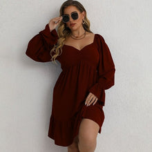 Load image into Gallery viewer, Casual V Neckline Long Sleeve Solid Slim Midi