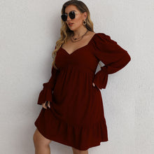 Load image into Gallery viewer, Casual V Neckline Long Sleeve Solid Slim Midi
