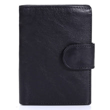 Load image into Gallery viewer, Real Cowhide Genuine Leather Men Wallet Clutch Hasp Open