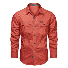 Load image into Gallery viewer, Long Sleeve Multi-Pocket Cargo