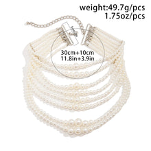 Load image into Gallery viewer, Elegant Imitation Pearl Beads Necklace