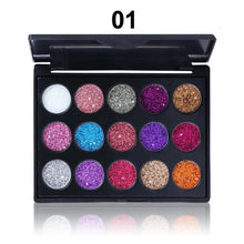 Load image into Gallery viewer, Glitter Sequins Matte Pearlescent Eyeshadow