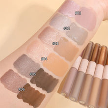 Load image into Gallery viewer, Double Head Glitter Gold Pink Eyeshadow