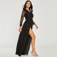 Load image into Gallery viewer, Elegant Sexy Cocktail Maxi Dress Lace Long Sleeve