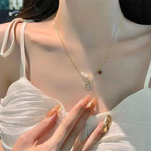 Load image into Gallery viewer, Frosted Butterfly Pendant Fashion Snake Bone Chain