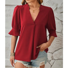 Load image into Gallery viewer, Elegant Short Sleeve Shirt