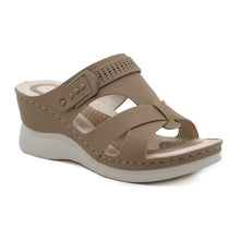 Load image into Gallery viewer, Beach Cross Strap Wedge Sandals