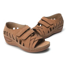 Load image into Gallery viewer, Hollow Out Open Toe Wedges Buckle