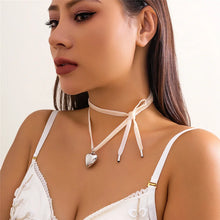 Load image into Gallery viewer, 140CM Long Rope Chain With Tiny Heart Pendant Necklace
