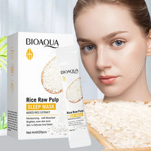 Load image into Gallery viewer, Bioaqua Rice Puree Rejuvenating Moisturizing Sleep Mask Whitening Anti