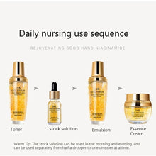 Load image into Gallery viewer, 24K Gold Hyaluronic Acid Skin Care Set 5PCS Face Toner Essence Cream