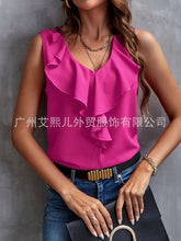 Load image into Gallery viewer, Elegant Rose Red Pullover Top