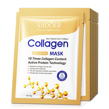 Load image into Gallery viewer, 10pcs Collagen Anti Wrinkle Face Mask Moisturizing Anti-aging Repair