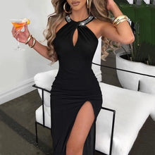 Load image into Gallery viewer, Evening Party Dress Rhinestone