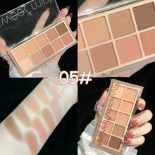 Load image into Gallery viewer, 10Color Eye Shadow Palette Pumpkin Earth Tone Matte Pearlescent