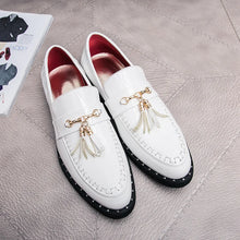 Load image into Gallery viewer, Fashion Trends Red Soft Leather Loafers Shoes Tassel Casual