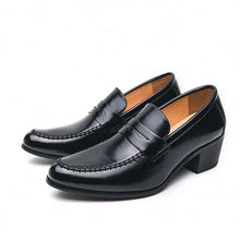 Load image into Gallery viewer, Men's Platform High Heels Brand Loafers Leather