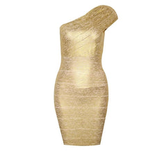 Load image into Gallery viewer, Mini Cocktail Dress One Shoulder