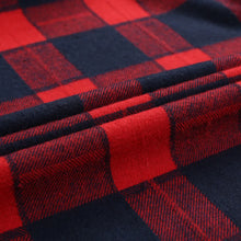 Load image into Gallery viewer, Men's Fashion Contrast Plaid Checkered Brushed Flannel Shirt