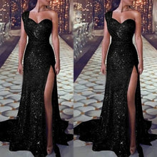 Load image into Gallery viewer, Elegant Deep V Neck Shoulder Sleeveless Long Maxi Dress