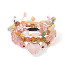 Load image into Gallery viewer, Natural Stone Tiger Eye Bracelet Women Round Beaded Healing Crystal
