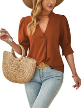 Load image into Gallery viewer, Elegant Short Sleeve Shirt