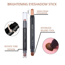 Load image into Gallery viewer, 1PC Sexy Black Double Head Glitter Eye Shadow Stick Matte Eyeshadow