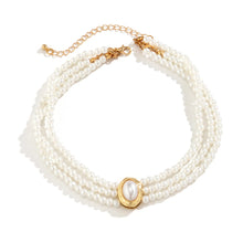 Load image into Gallery viewer, Multilayer Vintage Pearl Choker