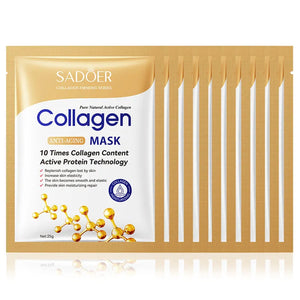 10pcs Collagen Anti Wrinkle Face Mask Moisturizing Anti-aging Repair