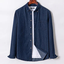 Load image into Gallery viewer, Denim Shirt Casual Long Sleeve