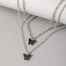 Load image into Gallery viewer, Delicate Purple Butterfly Necklace